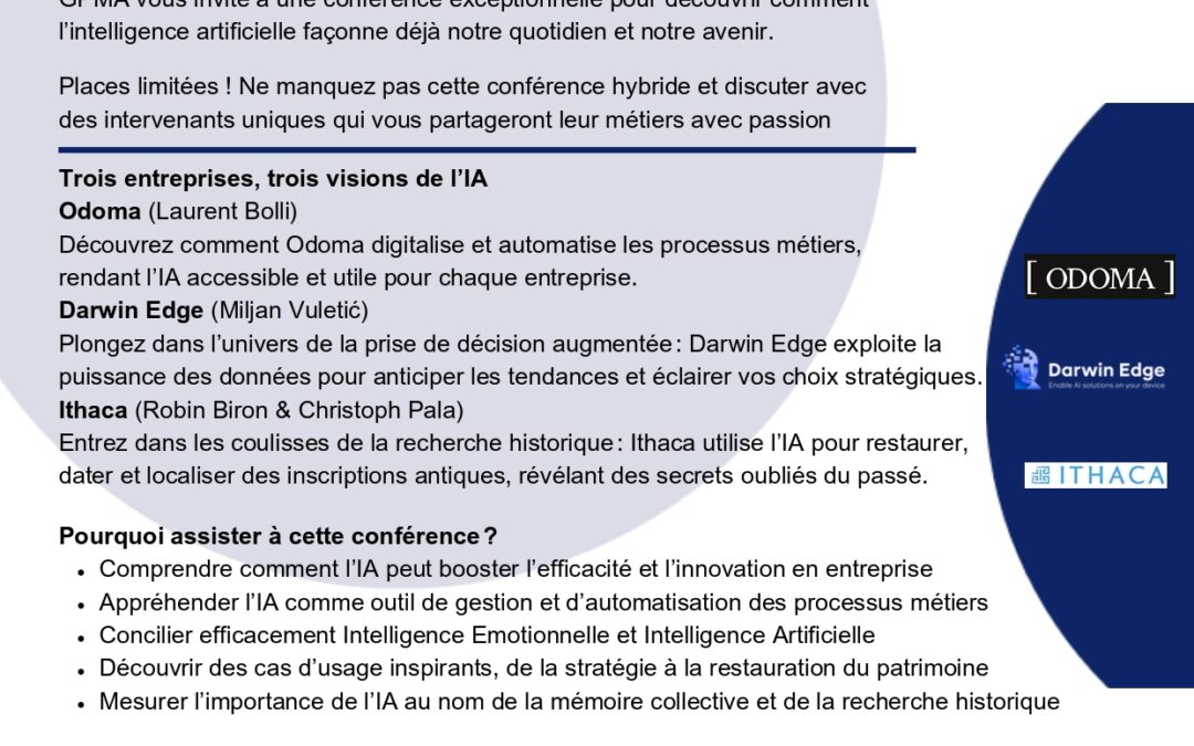 Conférence: Intelligence Artificielle  Révolution ou Illusion?